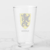 Vlaamse Wapen Heraldische Leeuw Glas (Achterkant)
