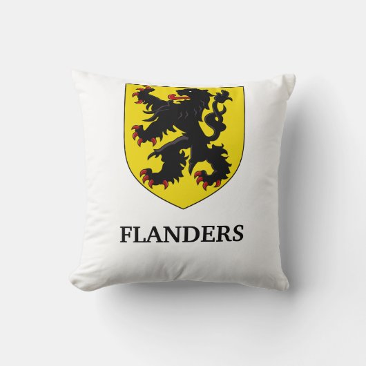 Vlaamse Wapen Heraldische Leeuw Kussen (Voorkant)