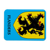 Vlaamse Wapen Heraldische Leeuw Magneet (Horizontaal)