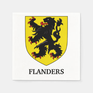 Vlaamse Wapen Heraldische Leeuw Servet