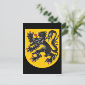 Vlaamse wapenschild briefkaart (Staand voorkant)