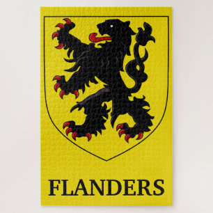 Vlaamse Wapenschild Heraldische Leeuw Legpuzzel
