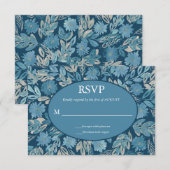 Vlaamse Waterverf die RSVP-kaart schildert Kaart (Voorkant / Achterkant)