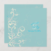 Vlaamse/zwemblaire bladeren/blauw kaart (Voorkant / Achterkant)