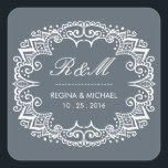 Vlaamse Zwirlwortel Wedding voor Sticker<br><div class="desc">en rustige decoratieve floral swirl lijst bruiloft dank u sticker. Elegant inkt schetste flourish swirl and curl lijst voor huwelijksgunst of huwelijksbruidssluiting. Pas de formulering aan voor elke speciale gelegenheid. Klassieke bruiloft, vrijgezellenfeest cadeaulabel, verjaardagsfeest, verloving diner, baby shower en nog veel meer. De achtergrondkleur kan in uw gewenst thema worden...</div>