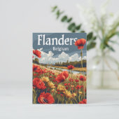 Vlaanderen België Briefkaart (Staand voorkant)