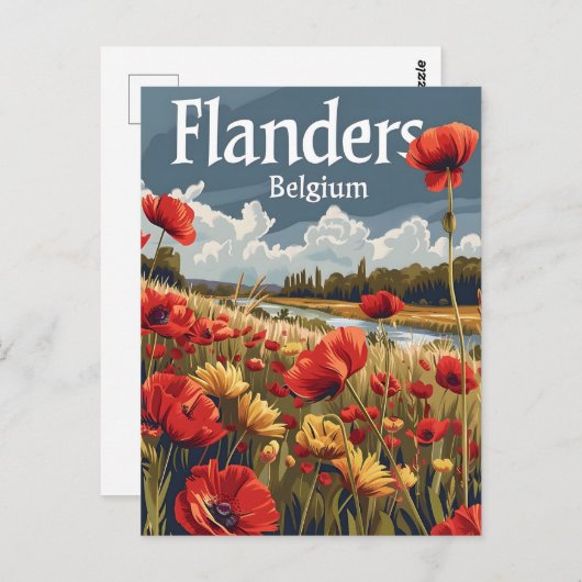 Vlaanderen België Briefkaart (Voorkant / Achterkant)