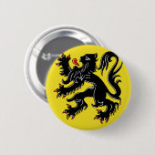 Vlaanderen (België) vlag Ronde Button 5,7 Cm (Voorkant /achterkant)