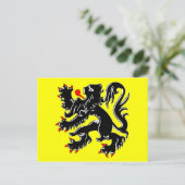 Vlaanderen, Belgische vlag Briefkaart (Staand voorkant)