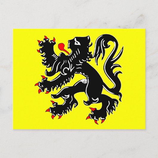 Vlaanderen, Belgische vlag Briefkaart (Voorkant)