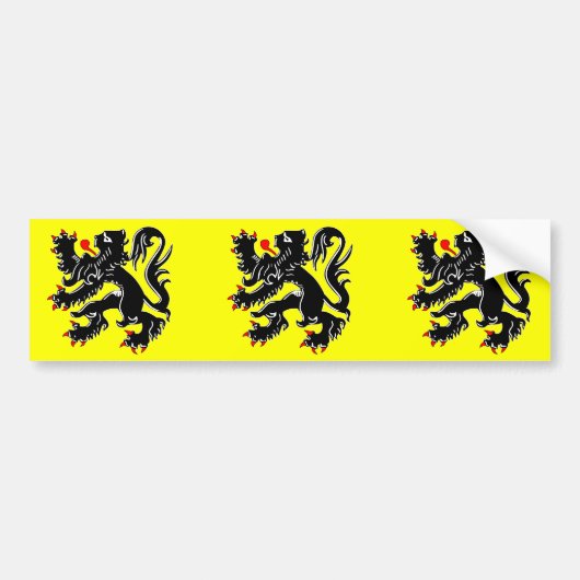 Vlaanderen, Belgische vlag Bumpersticker (Voorkant)