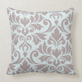 Vlaanderen Damask Art I Taupe on Duck Egg Blue Kussen
