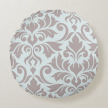 Vlaanderen Damask Art I Taupe on Duck Egg Blue