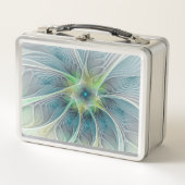 Vlaanderen Fantasy Modern Blue Green Fractal Flowe (Voorkant)