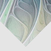 Vlaanderen Fantasy Modern Blue Green Fractal Flowe Tissuepapier (Detail)
