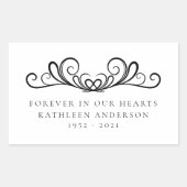 Vlaanderen forever in ons hart rechthoekige sticker (Voorkant)