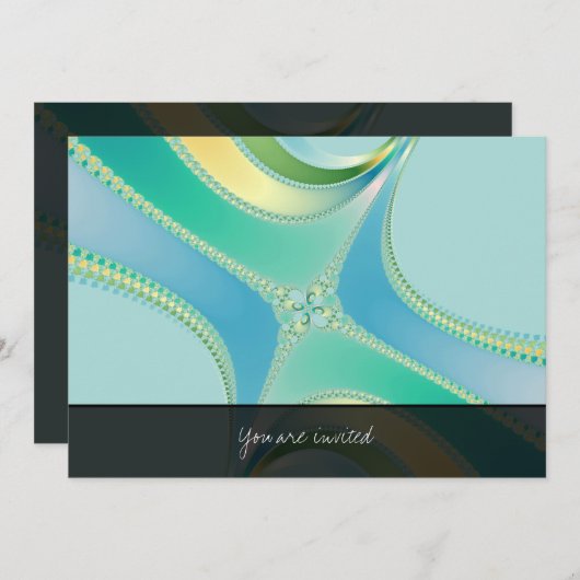 Vlaanderen - Fractal Art Kaart (Voorkant / Achterkant)