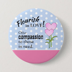 Vlaanderen in liefde - Compassie 3-inch ronde Butt Button 7,6 Cm