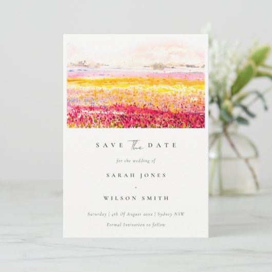 Vlaanderen landschap save the date (Staand voorkant)