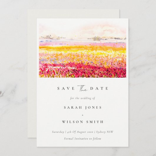 Vlaanderen landschap save the date (Voorkant / Achterkant)