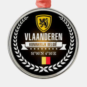 Vlaanderen Metalen Ornament