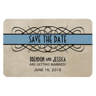 Vlaanderen Rand sparen de Datum Magnet, Blauw Magneet