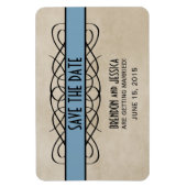 Vlaanderen Rand sparen de Datum Magnet, Blauw Magneet (Verticaal)