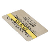 Vlaanderen Rand sparen de Datum Magnet, Geel Magneet (Rechterzijde)