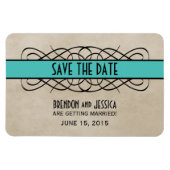 Vlaanderen Rand sparen de Magnetdatum, Aqua Magneet (Horizontaal)