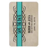 Vlaanderen Rand sparen de Magnetdatum, Aqua Magneet (Verticaal)