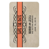 Vlaanderen Rand sparen de Magnetdatum, Oranje Magneet (Verticaal)