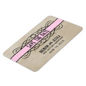 Vlaanderen Rand sparen de Magnetische Datum, Roze Magneet (Linkerzijde)