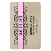 Vlaanderen Rand sparen de Magnetische Datum, Roze Magneet (Verticaal)