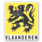 Vlaanderen Sticker (Voorkant)