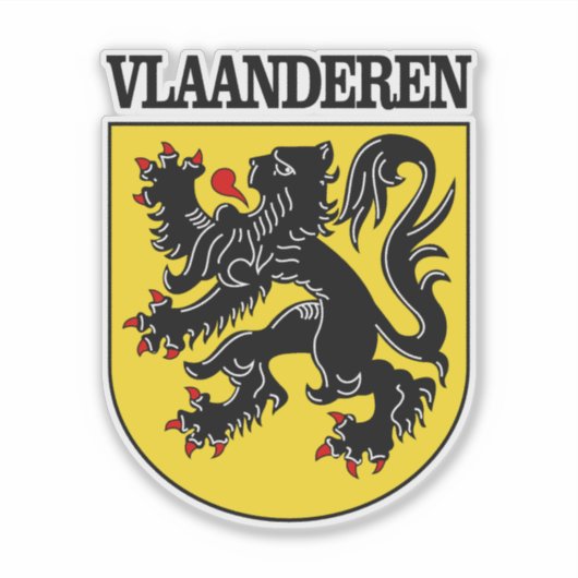 Vlaanderen Sticker (Voorkant)