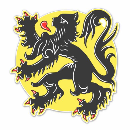 Vlaanderen Sticker (Voorkant)