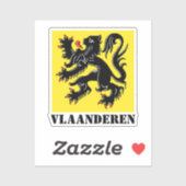 Vlaanderen Sticker (Vel)