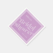 Vlaanderen Typografie Lavender Lila Vrijgezellenfe Servetten (Hoek)