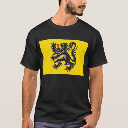 Vlaanderen Vlag T-shirt (Voorkant)
