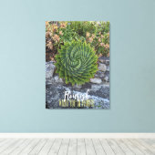 Vlaanderen waar je geplant bent met spiraalaloëse  canvas afdruk (Insitu (Houten vloer))