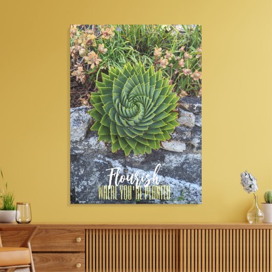 Vlaanderen waar je geplant bent met spiraalaloëse canvas afdruk (Insitu (Woonkamer))