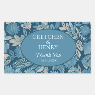 Vlaanderen Waterverf Opslaan Datum Rechthoekige Sticker