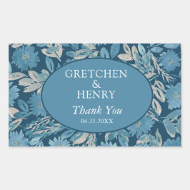 Vlaanderen Waterverf Opslaan Datum Rechthoekige Sticker