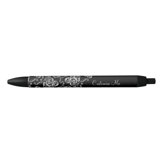 Vlaanderen (wit) (Monogram) Zwarte Inkt Pen (Voorkant)
