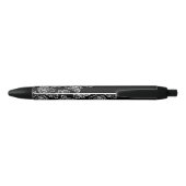 Vlaanderen (wit) (Monogram) Zwarte Inkt Pen (Achterkant)