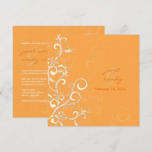 Vlaanderen/zwamblaadjes/sinaasappel Kaart (Voorkant / Achterkant)