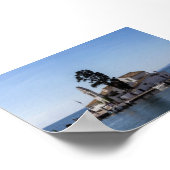 Vlacherna klooster in Corfu Poster (Hoek)