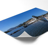 Vlacherna-klooster in Corfu Poster (Hoek)