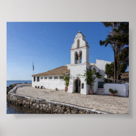 Vlacherna klooster in Corfu Poster