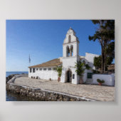 Vlacherna Monastery in Corfu Poster (Voorkant)